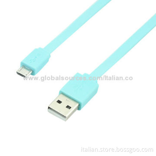 USB 2.0 Noodle Cable for Samsung, Flat TPE, OEM Orders WelcomedNew